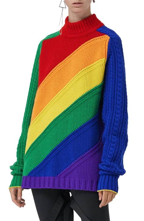 burberry london sweater rainbow|Burberry clothing website.